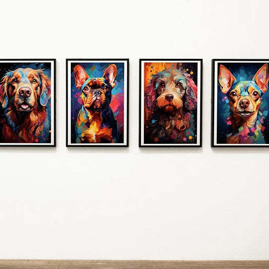 Pop Art Style Pet Potrait Canvas