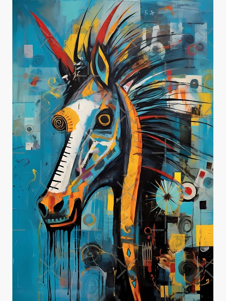 Abstract Cartoon Custom Pet Portrait Canvas