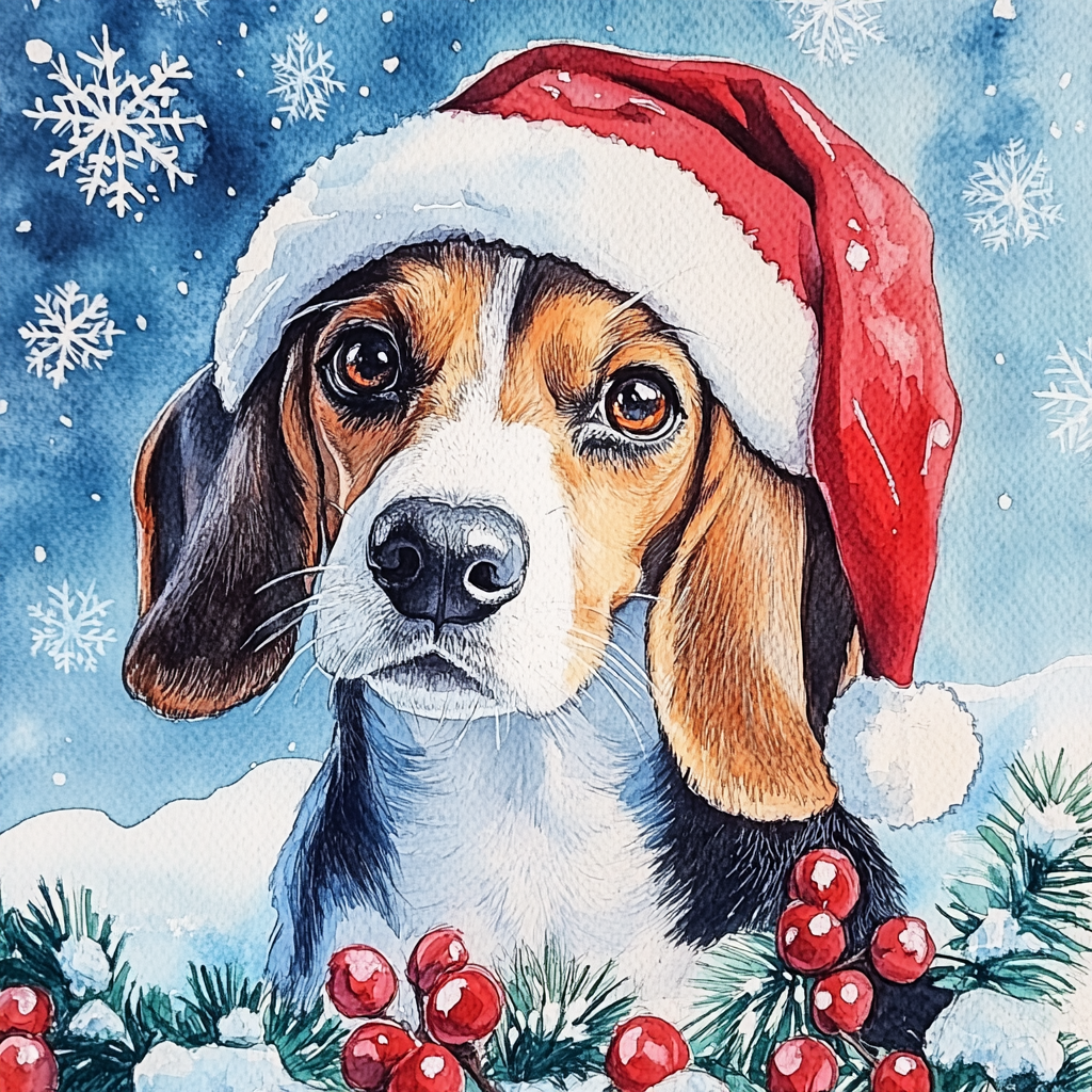 Christmas Series Canvas "Christmas Holly"