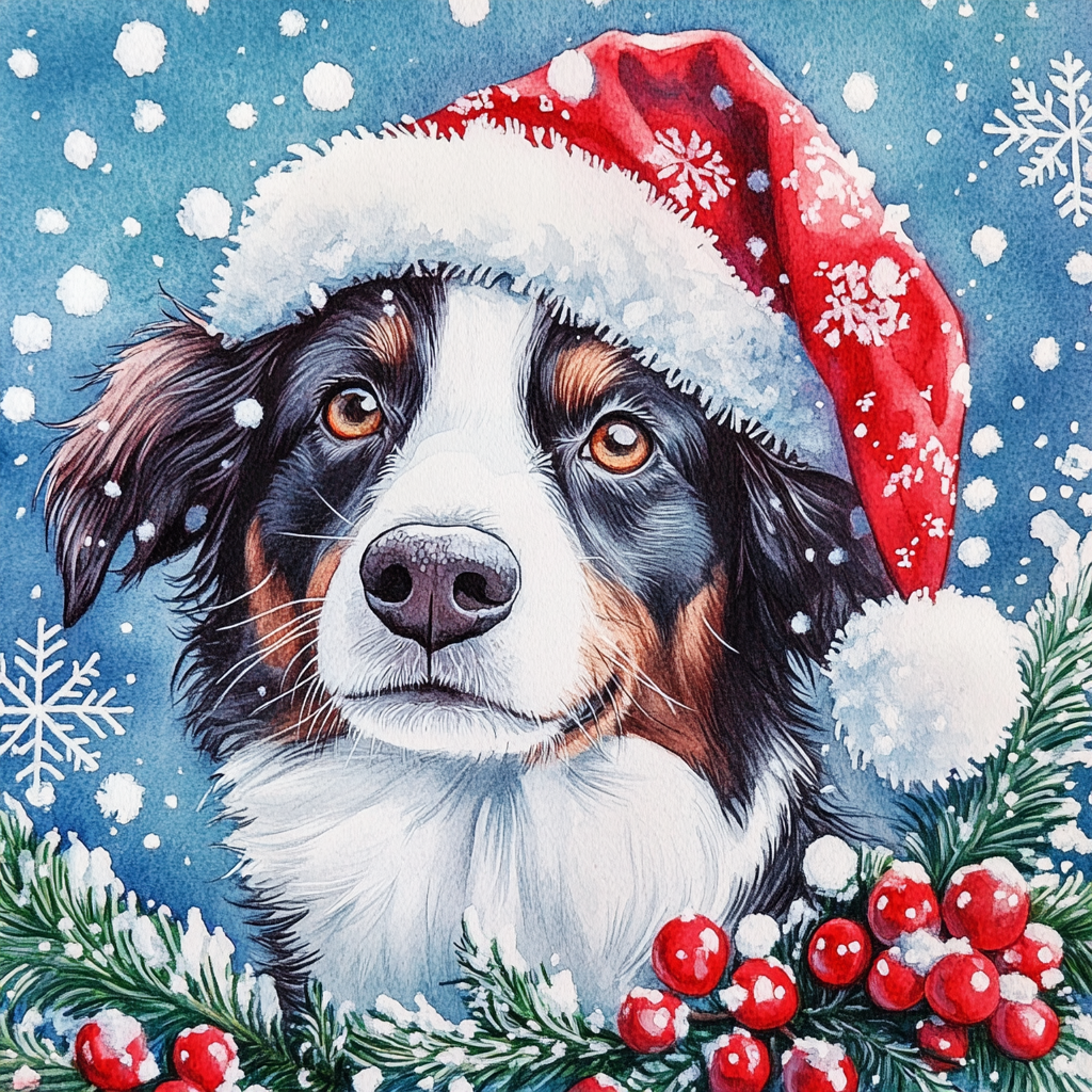 Christmas Series Canvas "Christmas Holly"