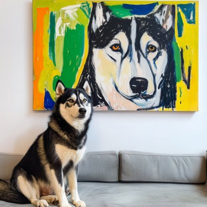 [??NEW] Custom Pet Portrait - Matisse Style - NIKOCANVAS