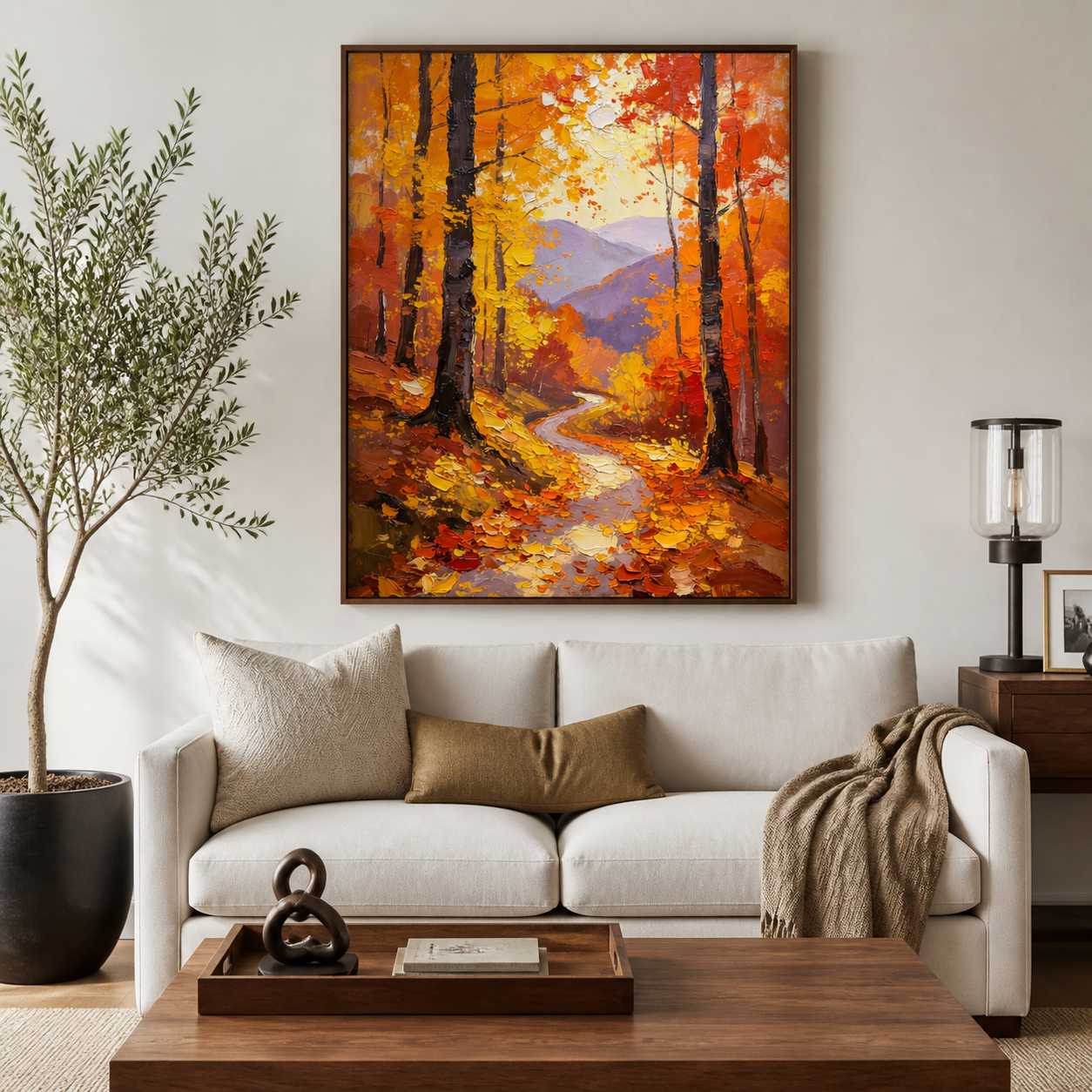 Autumn Forest Wall Art | Golden Path