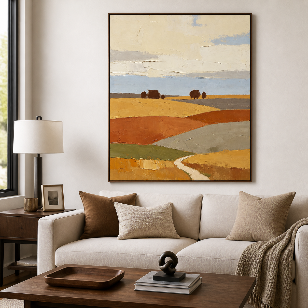 Abstract Countryside Wall Art | Winding Home