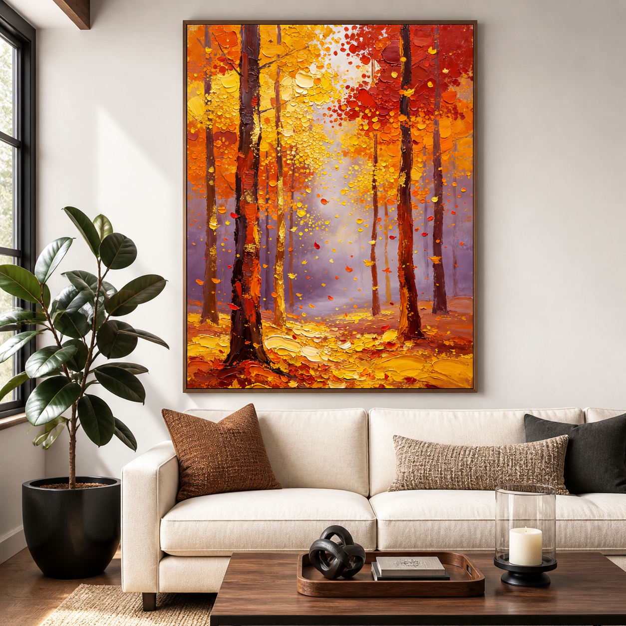 Autumn Forest Wall Art | Ember Canopy
