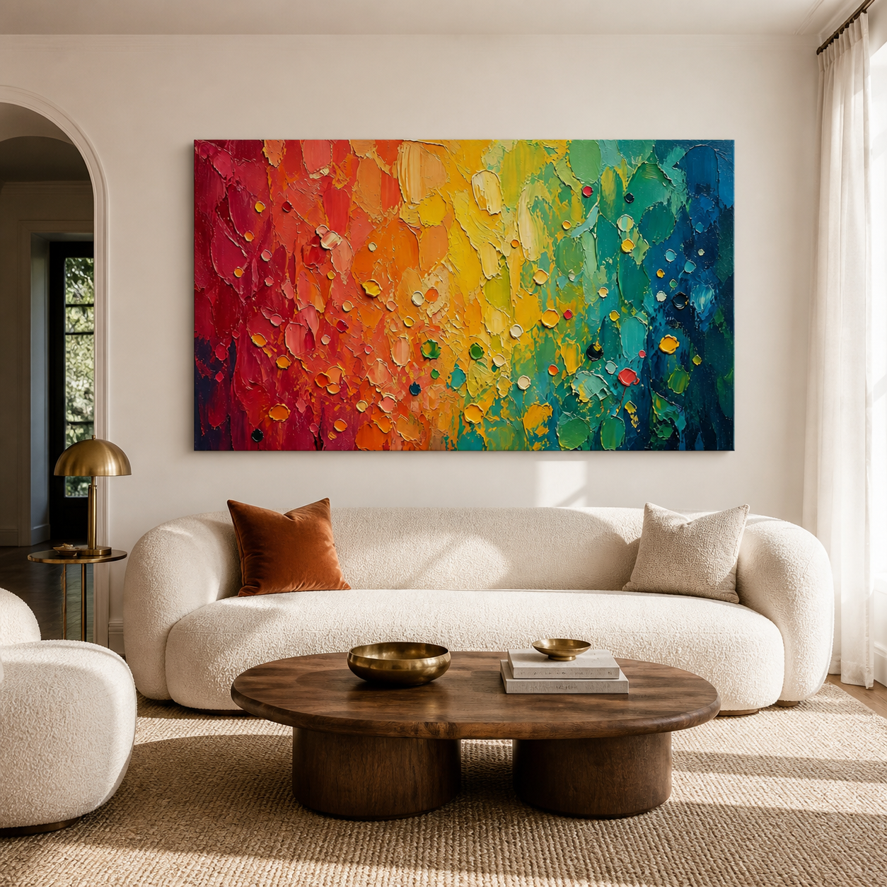 Colorful Abstract Wall Art | Chromatic Cascade