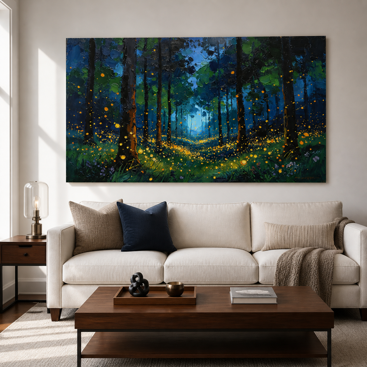 Firefly Forest Wall Art | Enchanted Clearing