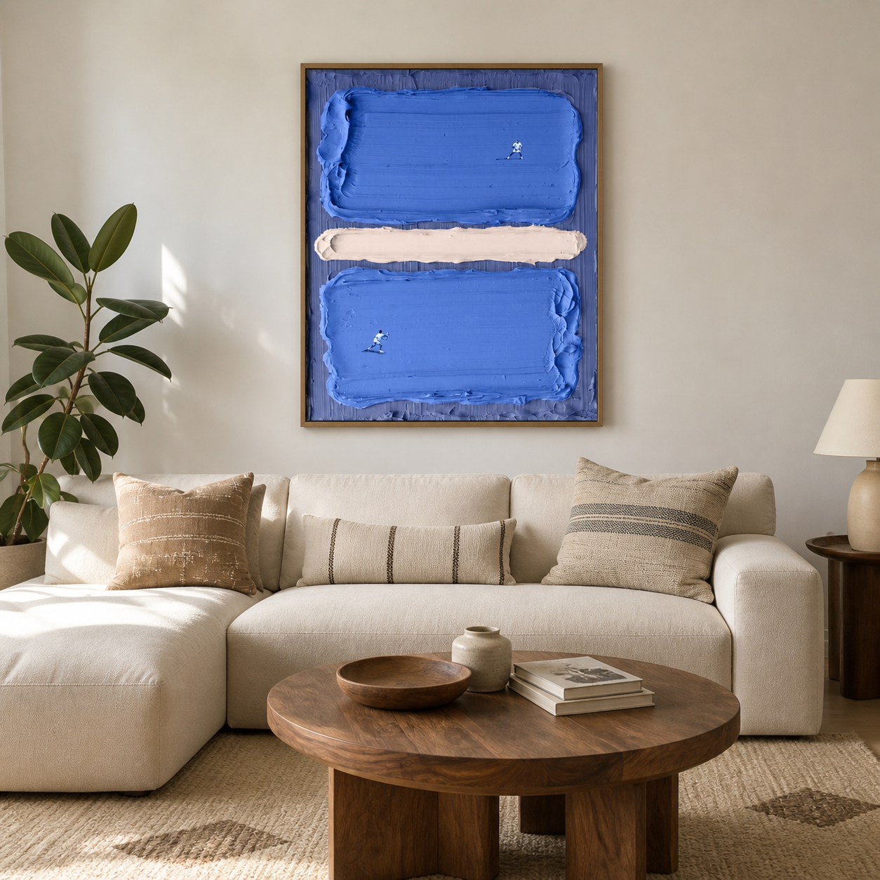 Blue Abstract Wall Art | Cobalt Divide