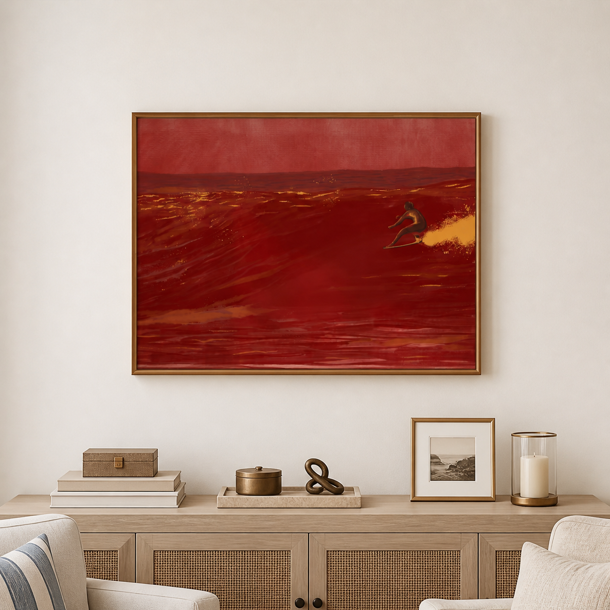 Surfer Wall Art | Crimson Break