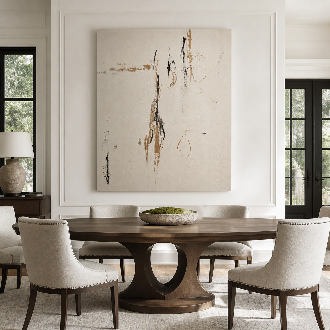 Neutral Textured Abstract Wall Art | Silent Gestures