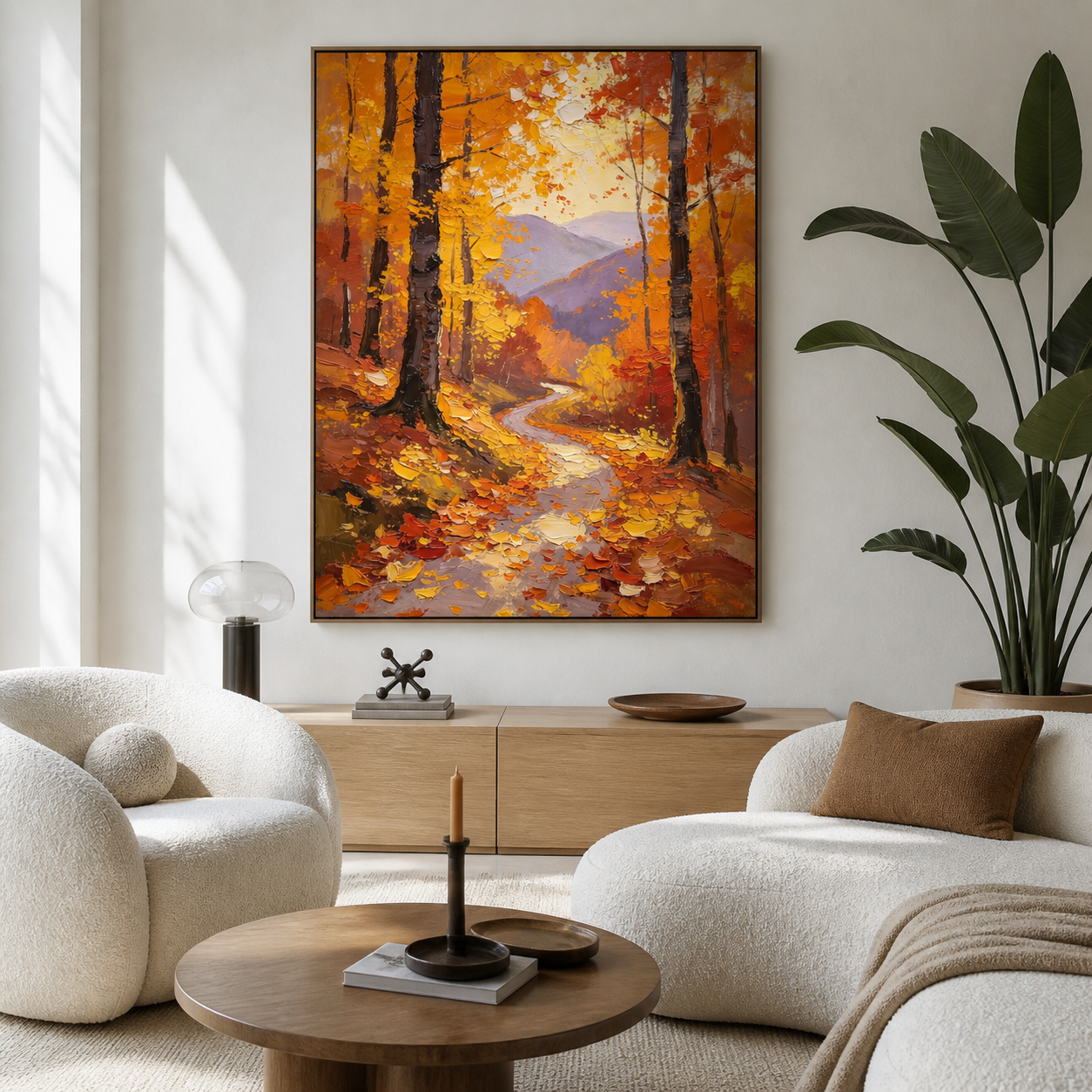 Autumn Forest Wall Art | Golden Path