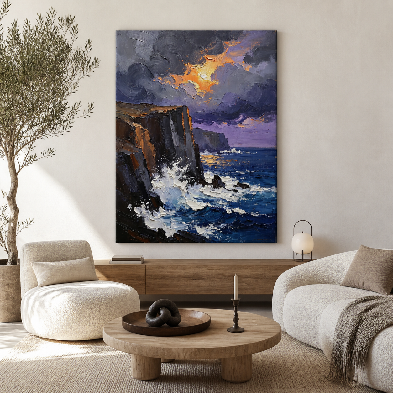 Stormy Ocean Wall Art | Stormbreak Coast