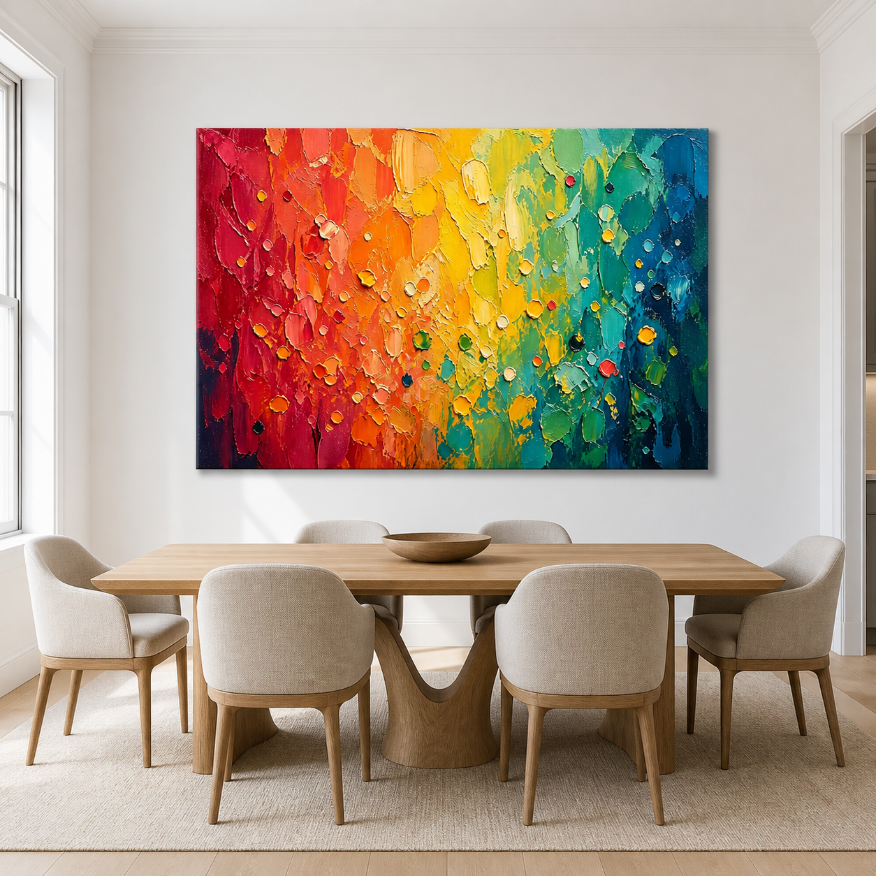 Colorful Abstract Wall Art | Chromatic Cascade