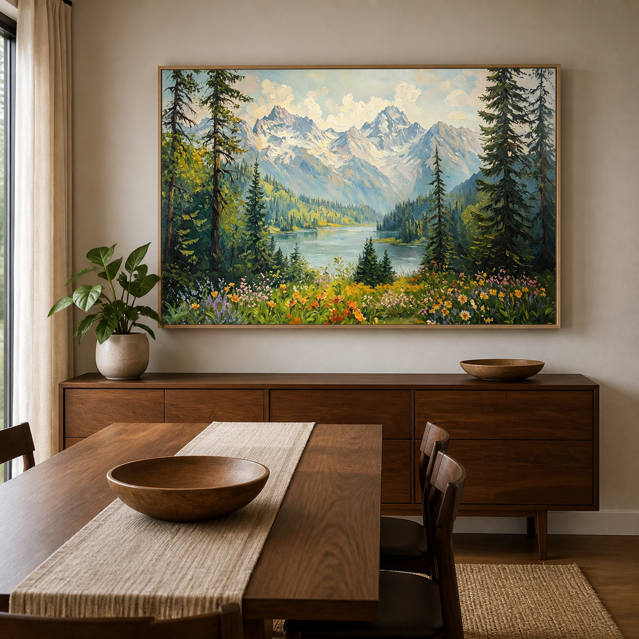 Mountain Lake Wall Art | Evergreen Summit