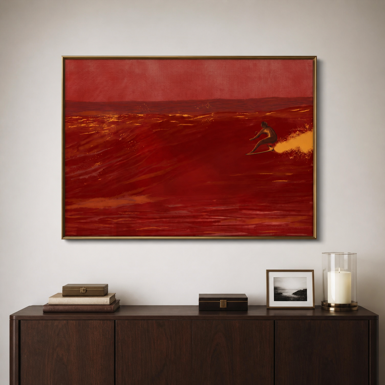 Surfer Wall Art | Crimson Break