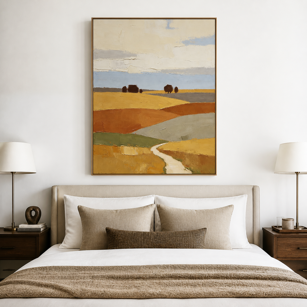 Abstract Countryside Wall Art | Winding Home