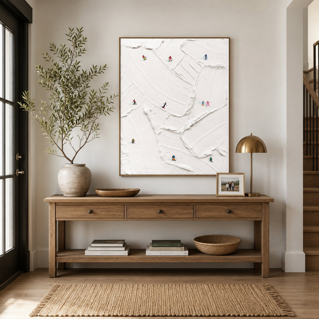 Minimalist Ski Wall Art | Alpine Lines