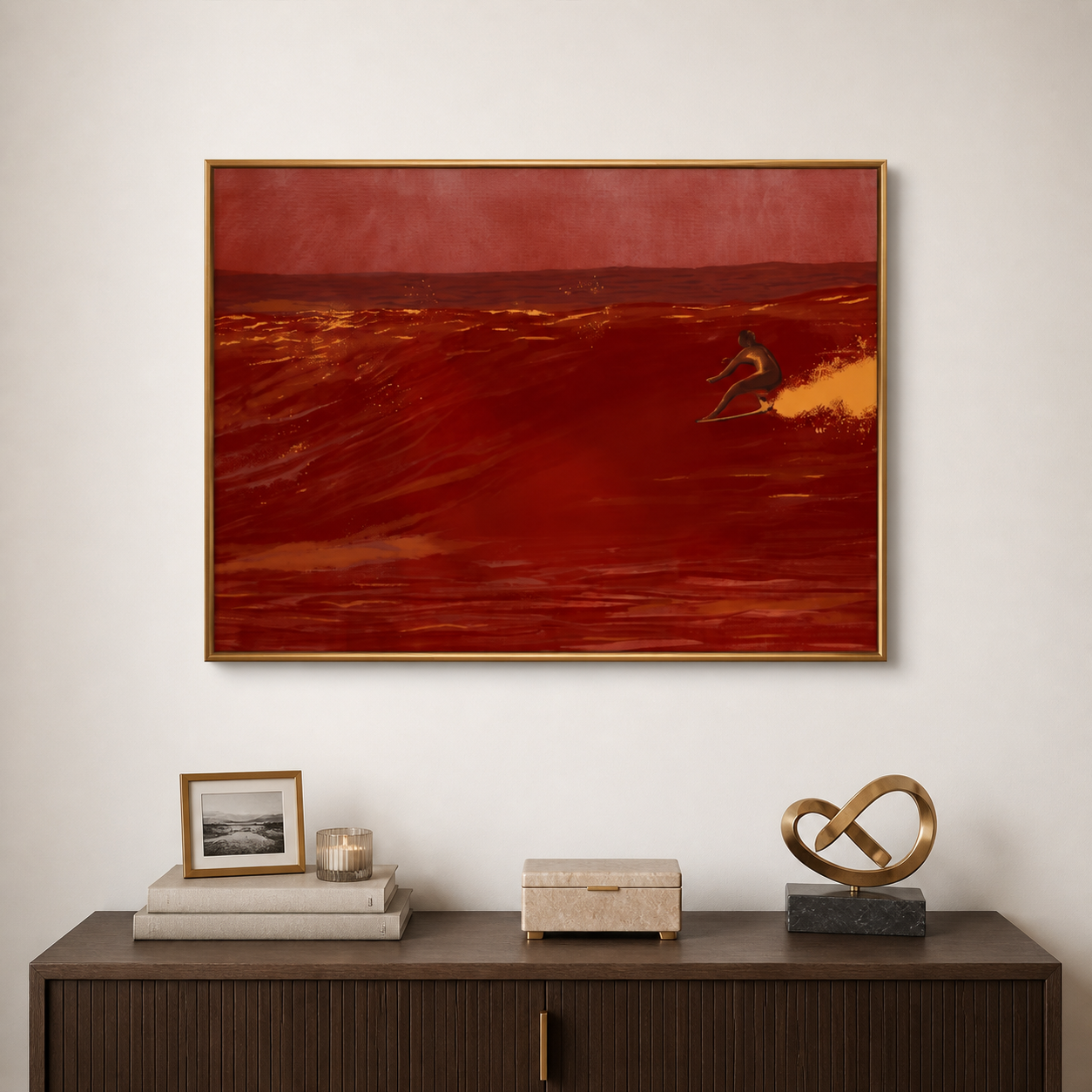 Surfer Wall Art | Crimson Break