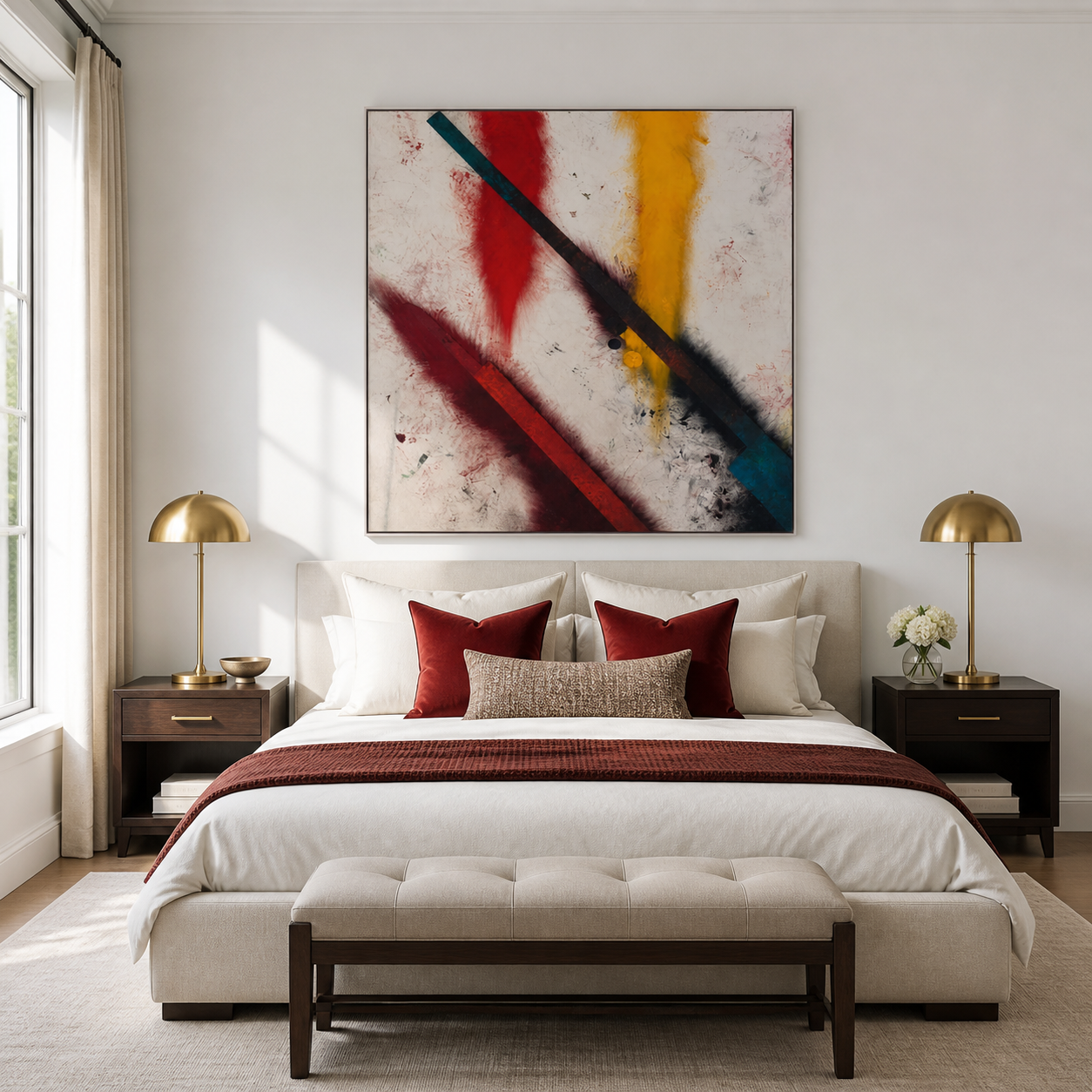 Geometric Abstract Wall Art | Chromatic Crossroads