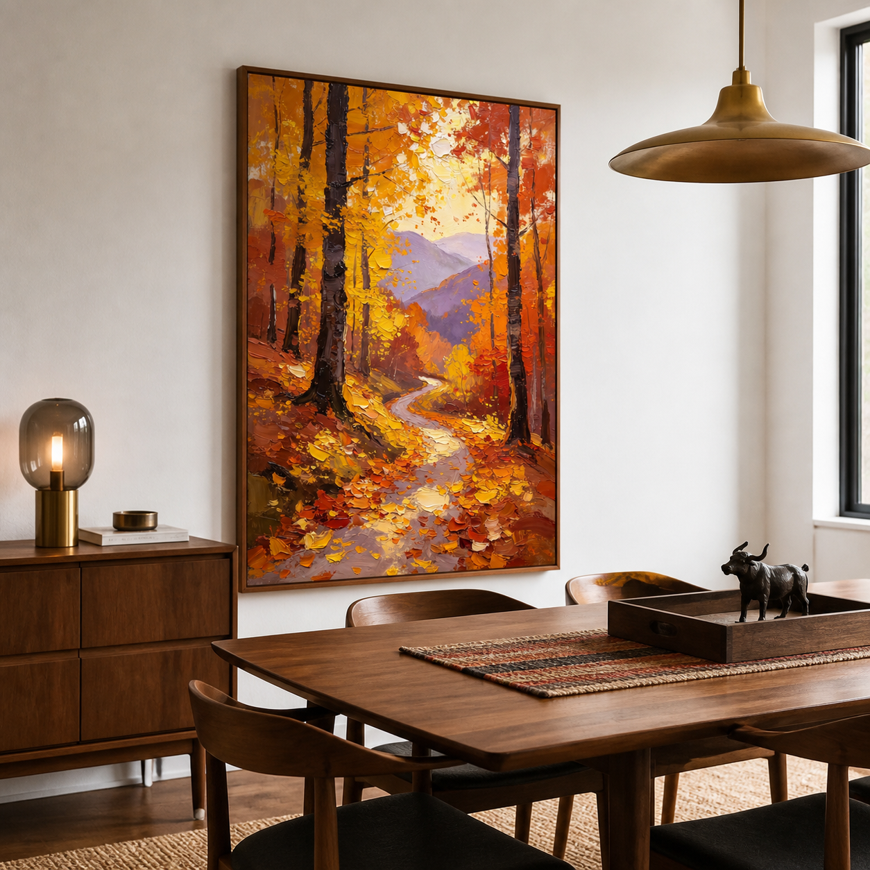 Autumn Forest Wall Art | Golden Path