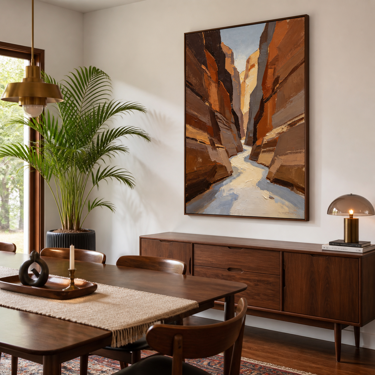 Abstract Canyon Wall Art | River Through Stone