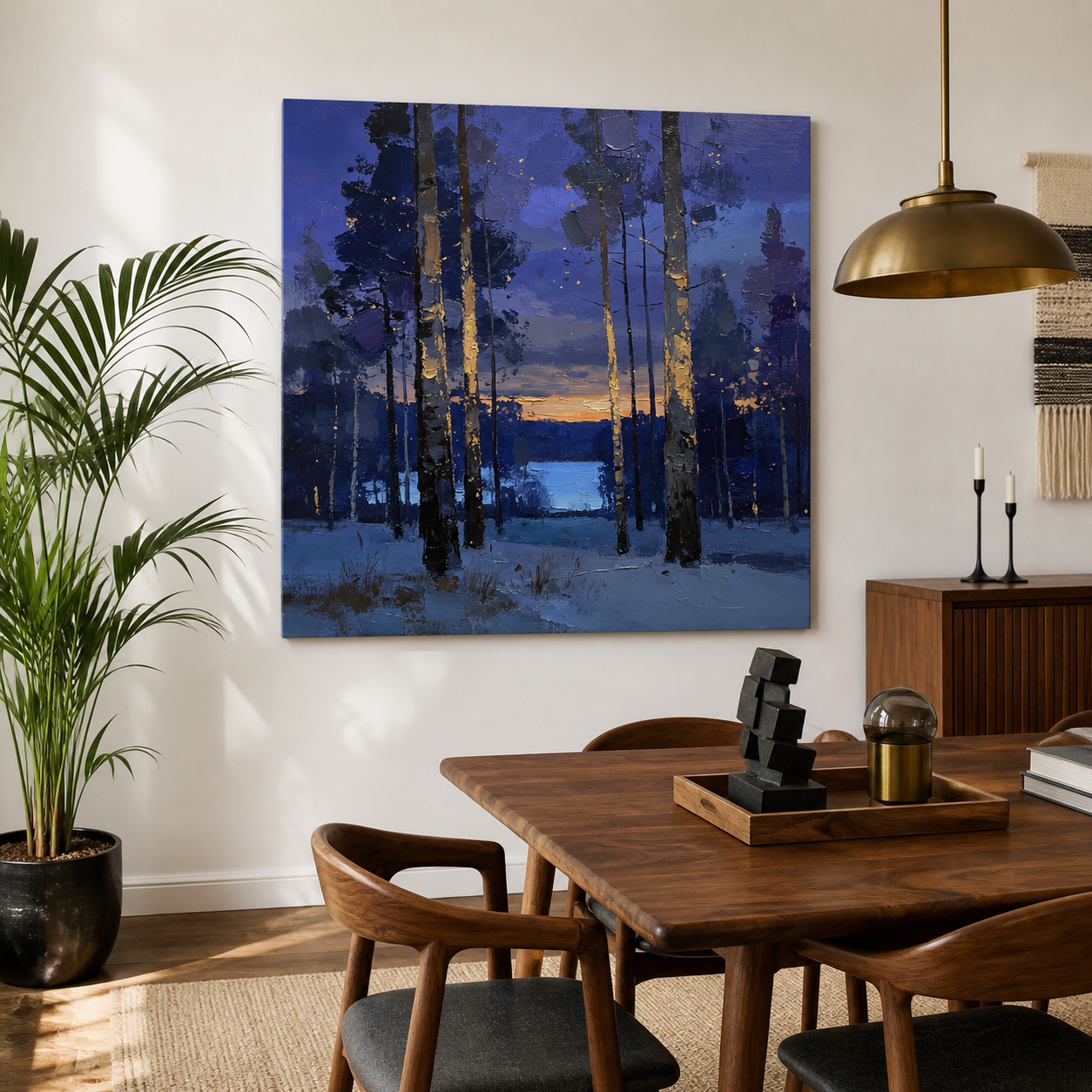 Twilight Forest Wall Art | Last Light Through the Trees