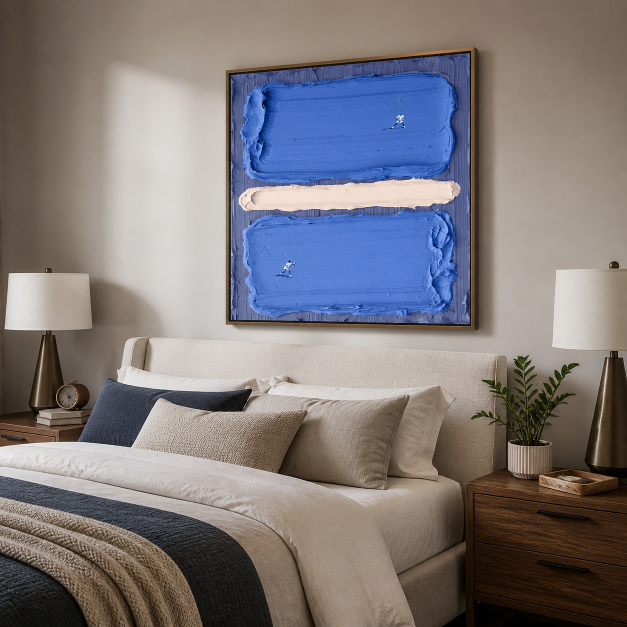 Blue Abstract Wall Art | Cobalt Divide