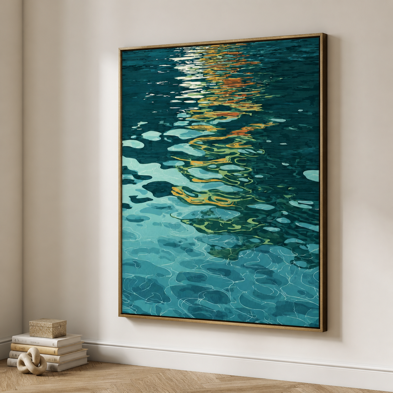 Water Reflection Wall Art | Gilded Current