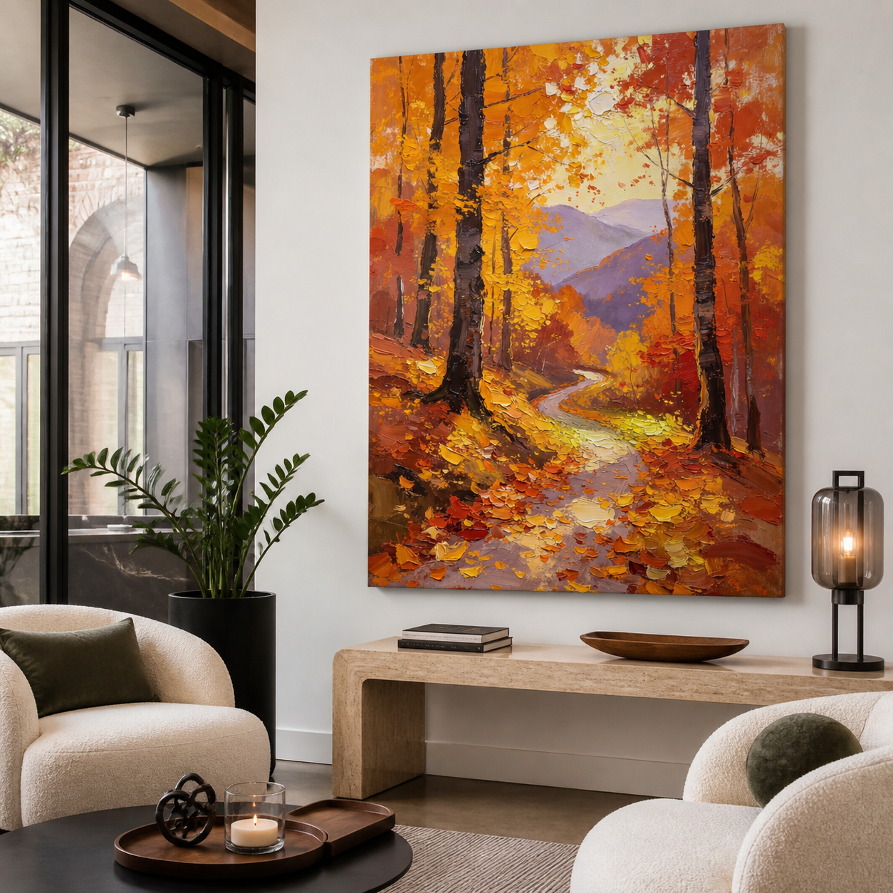 Autumn Forest Wall Art | Golden Path