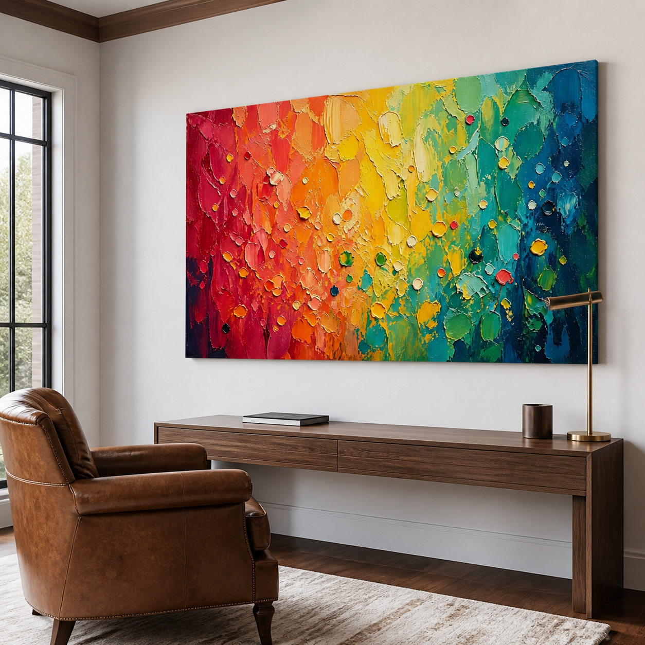 Colorful Abstract Wall Art | Chromatic Cascade
