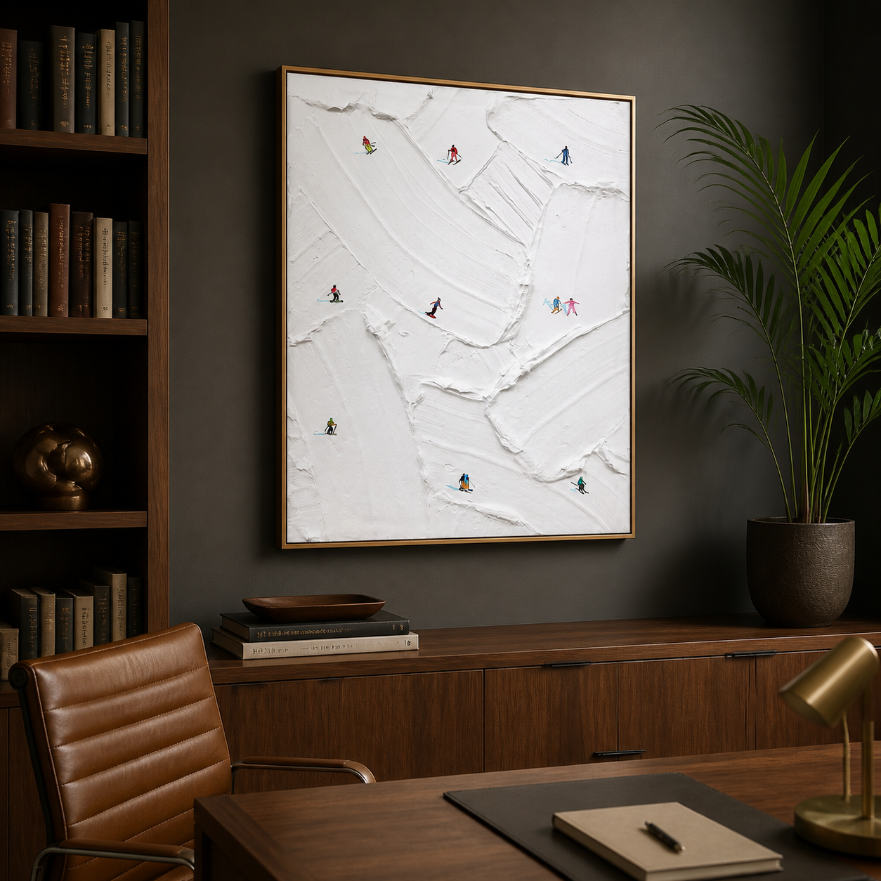 Minimalist Ski Wall Art | Alpine Lines