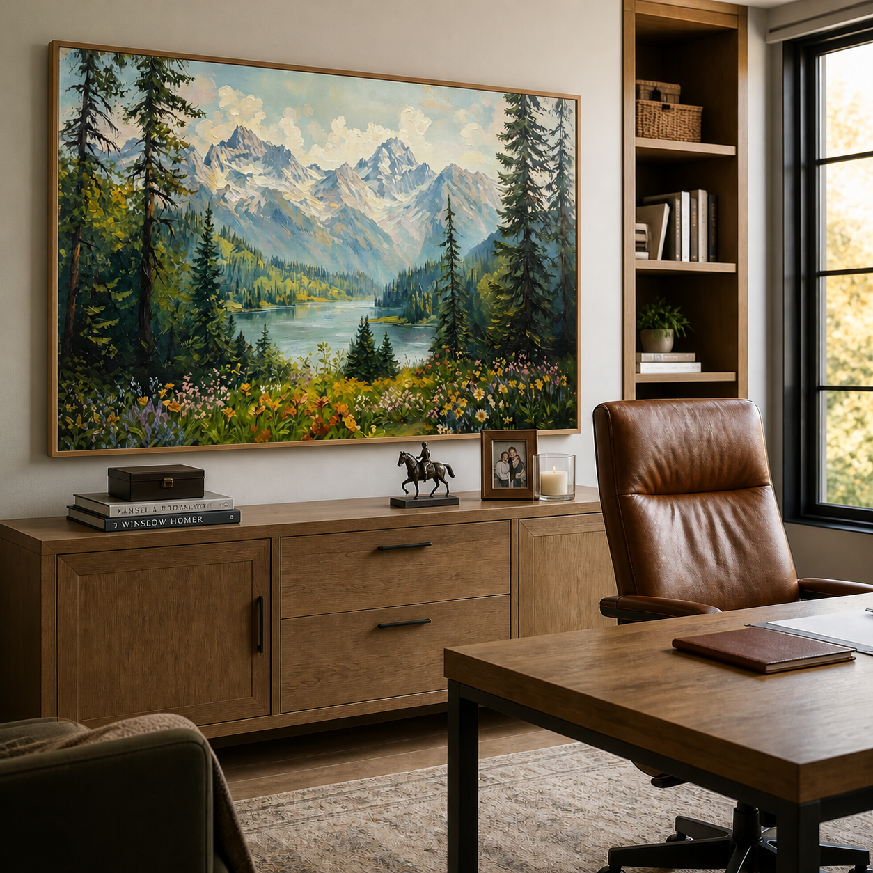 Mountain Lake Wall Art | Evergreen Summit
