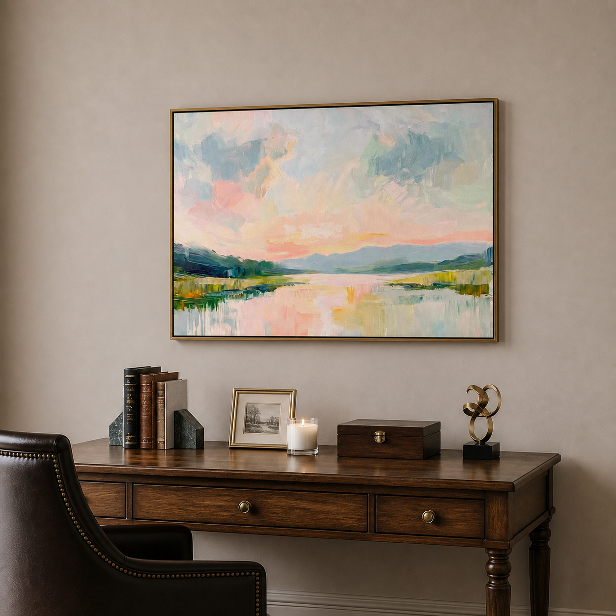 Pastel Landscape Wall Art | Blush Horizon