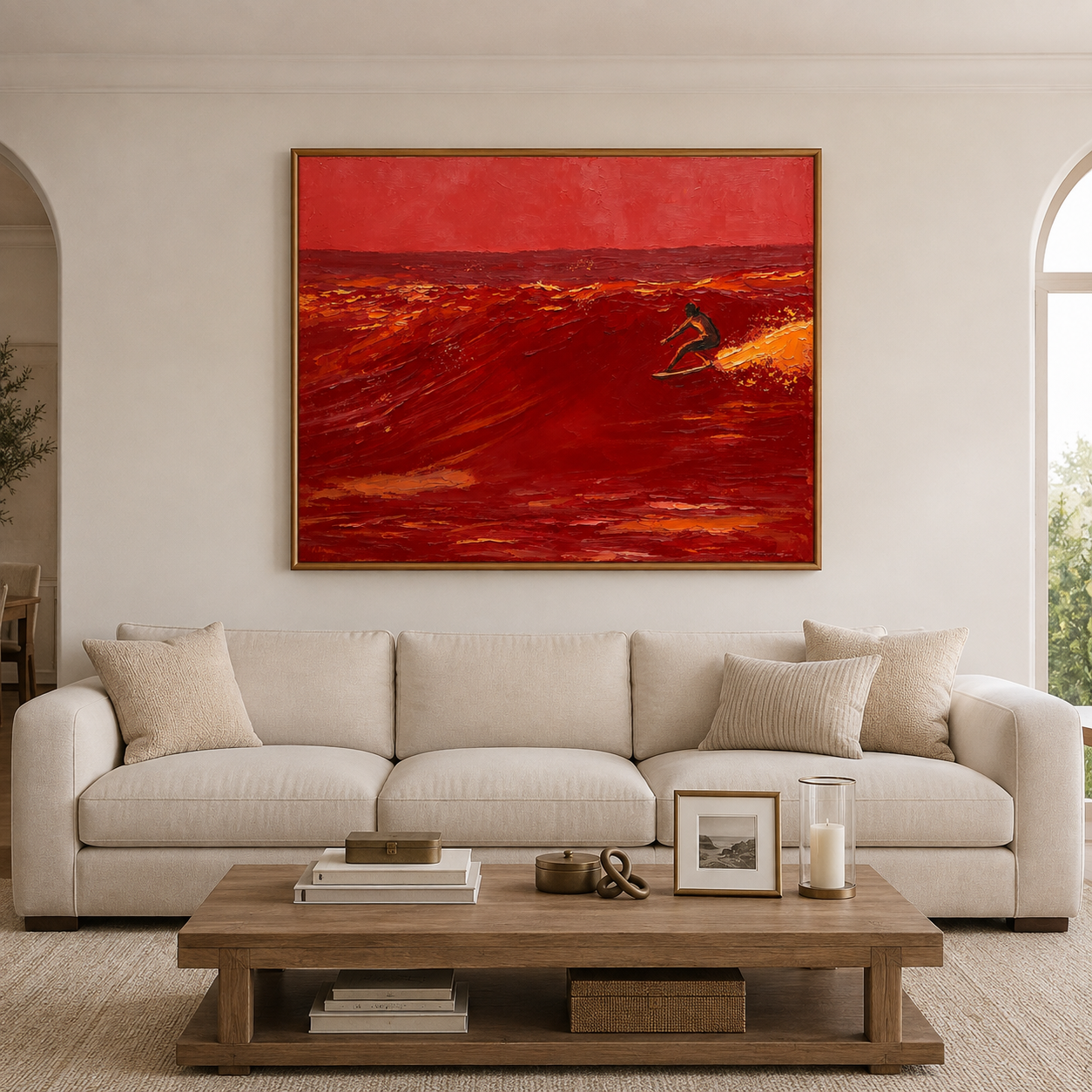 Surfer Wall Art | Crimson Break