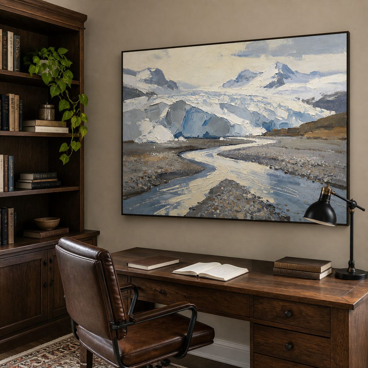 Glacier Landscape Wall Art | Meltwater Passage
