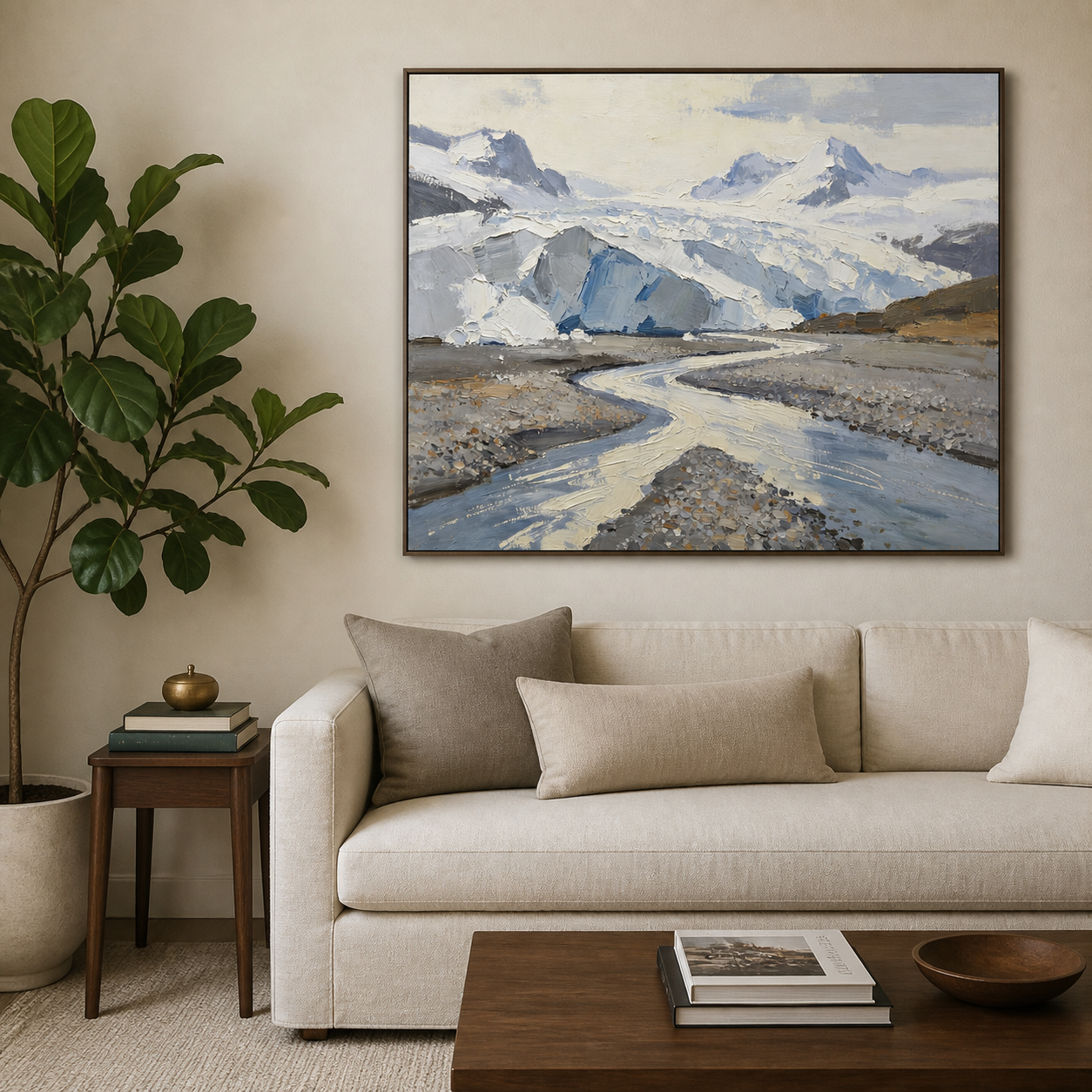 Glacier Landscape Wall Art | Meltwater Passage