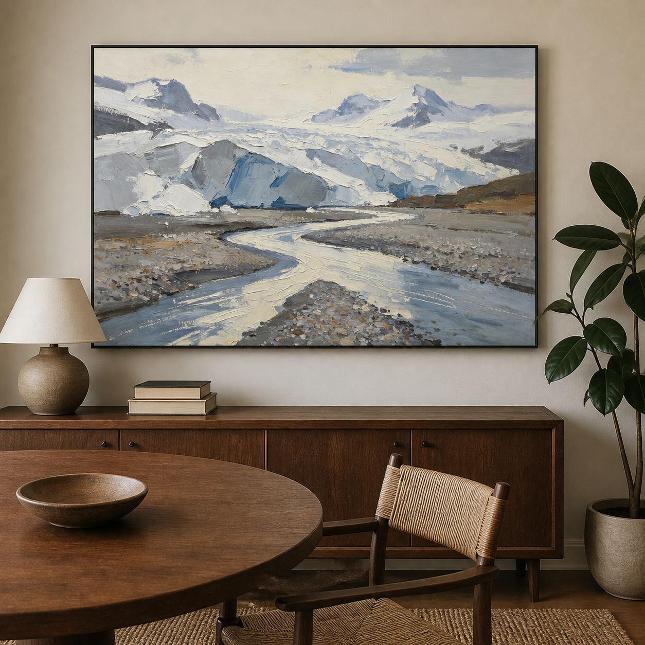 Glacier Landscape Wall Art | Meltwater Passage