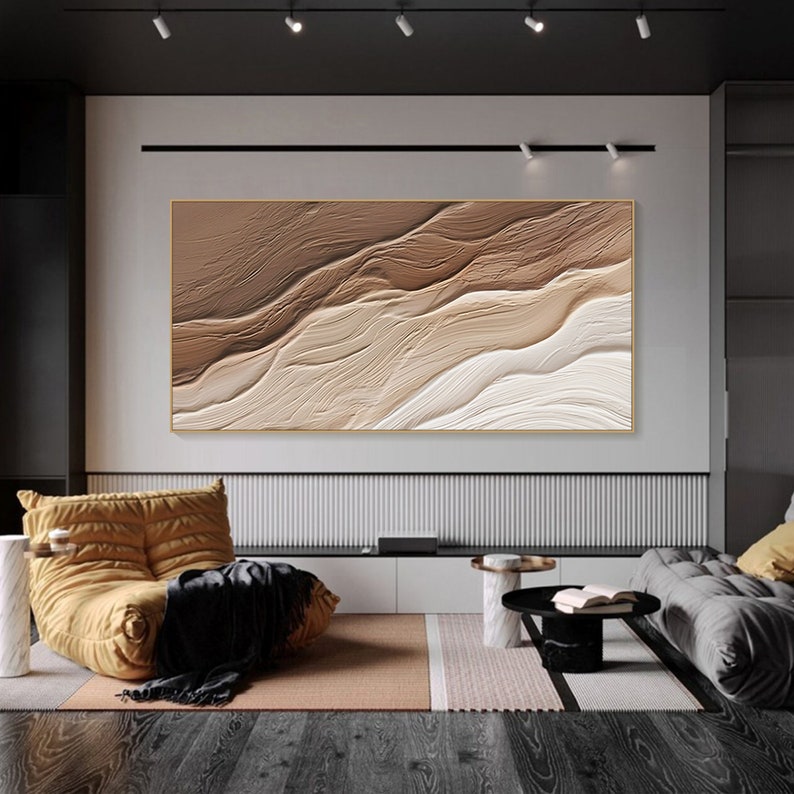 Tectonic Stillness – Wabi-Sabi Textured Abstract Wall Art