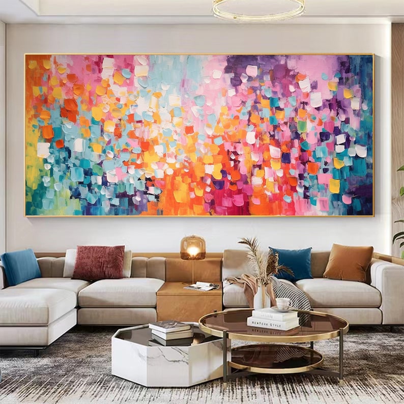 Color Bloom Textured Abstract Wall Art