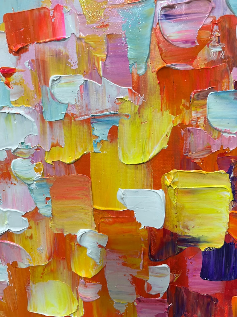 Color Bloom Textured Abstract Wall Art