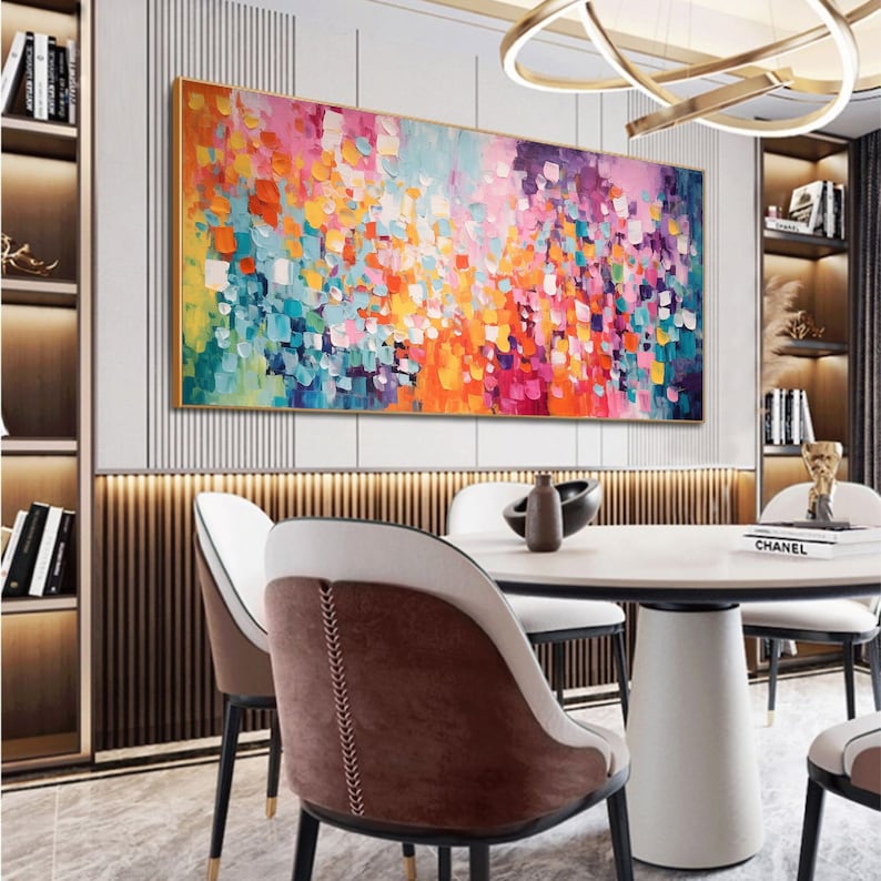 Color Bloom Textured Abstract Wall Art