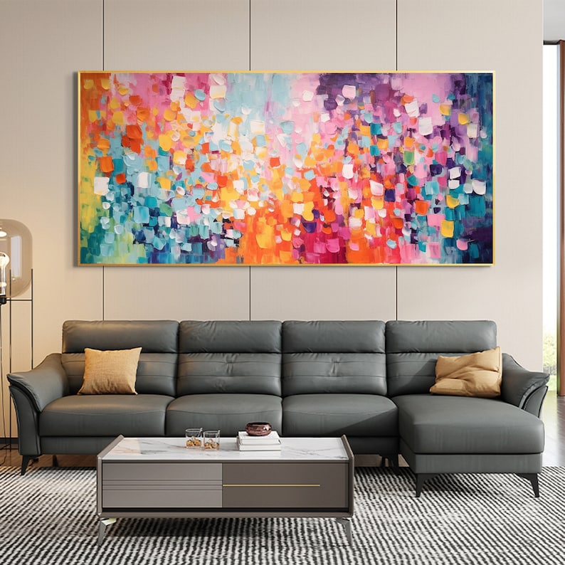 Color Bloom Textured Abstract Wall Art