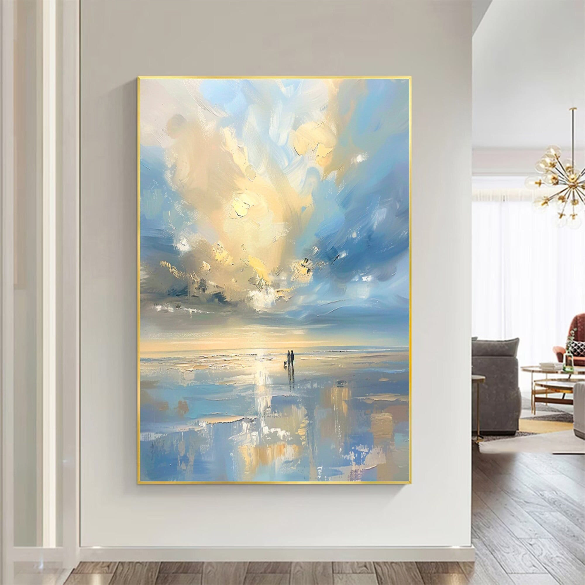Eternal Dawn – Abstract Seascape Oil Painting