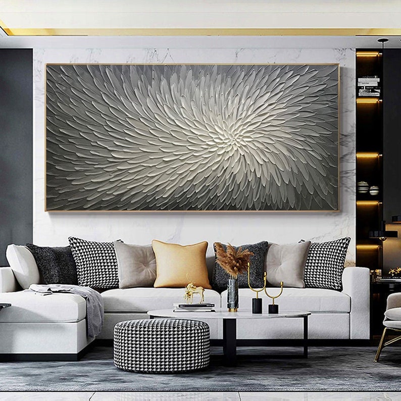 Spiral Bloom: Textured Flower Art