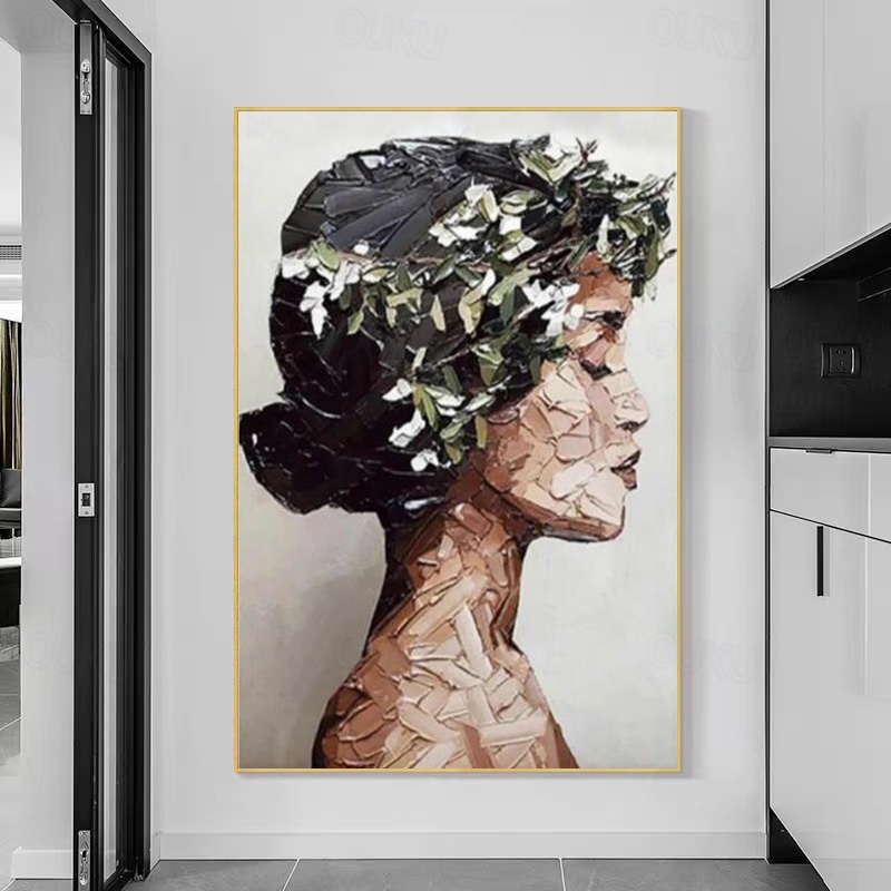 Floral Crown Mosaic Portrait
