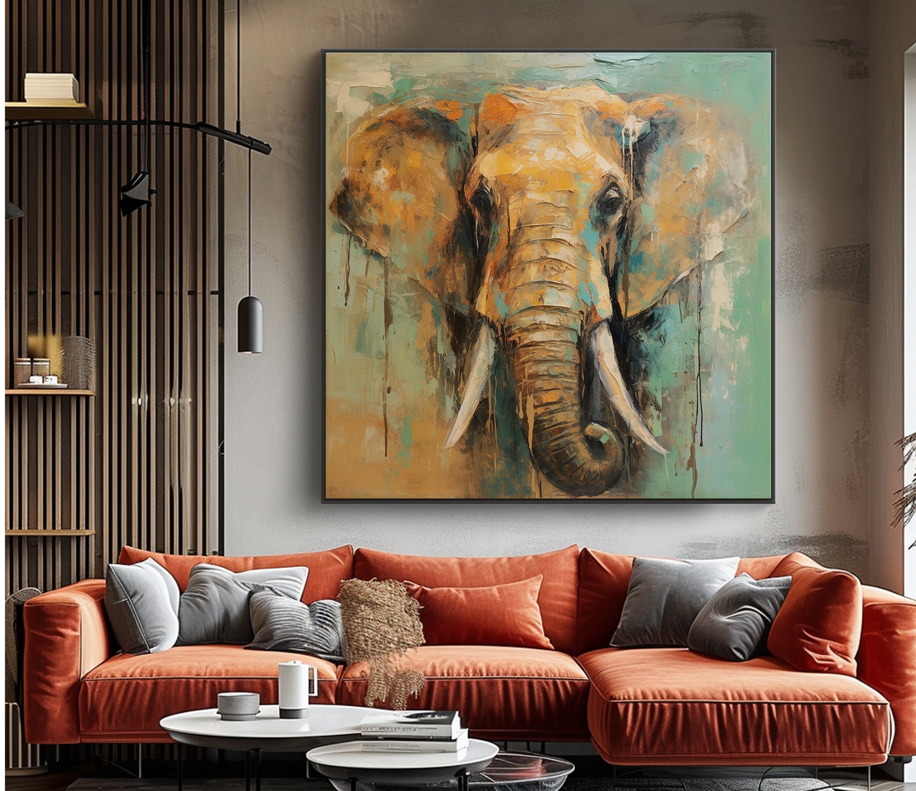 Echo of the Wild – Realistic Elephant Wall Art