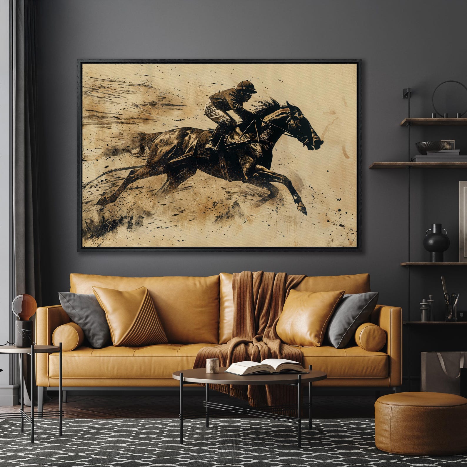 Racing Legacy – Vintage Style Horse Racing Wall Art