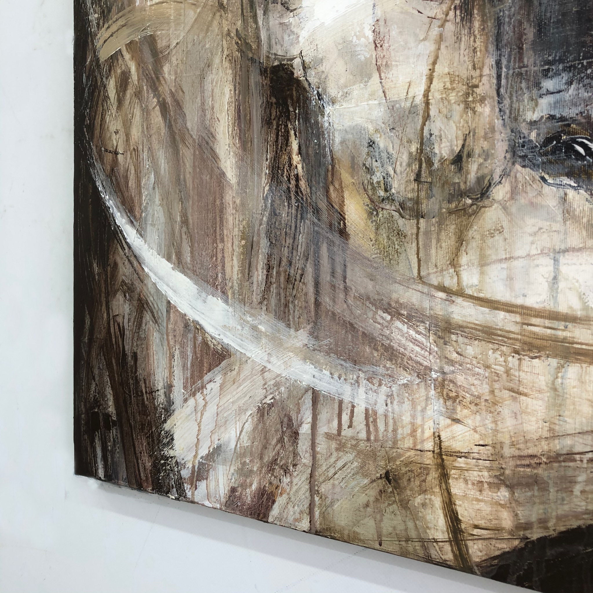 Veil of Spirit – Abstract Horse Portrait in Earth Tones