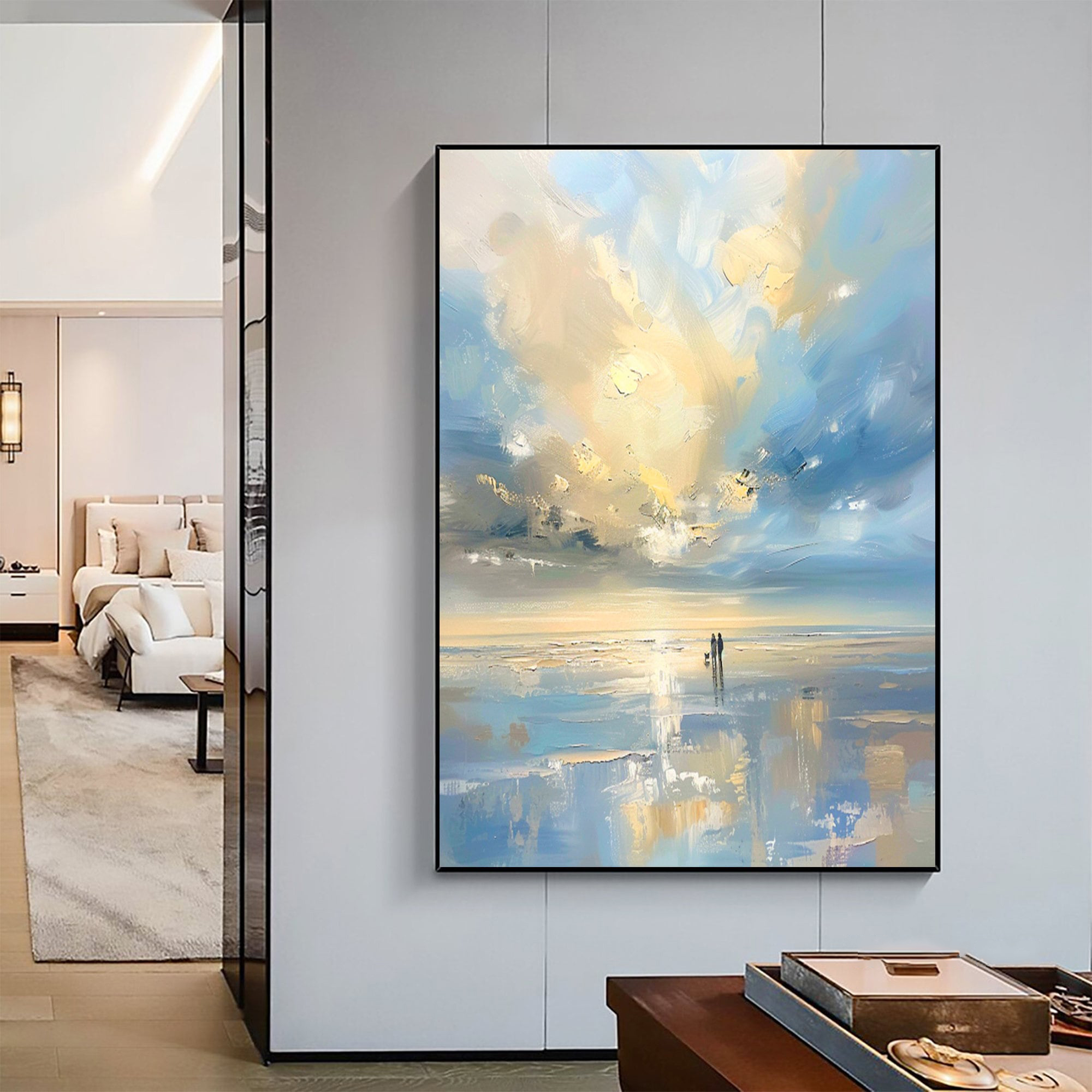 Eternal Dawn – Abstract Seascape Oil Painting