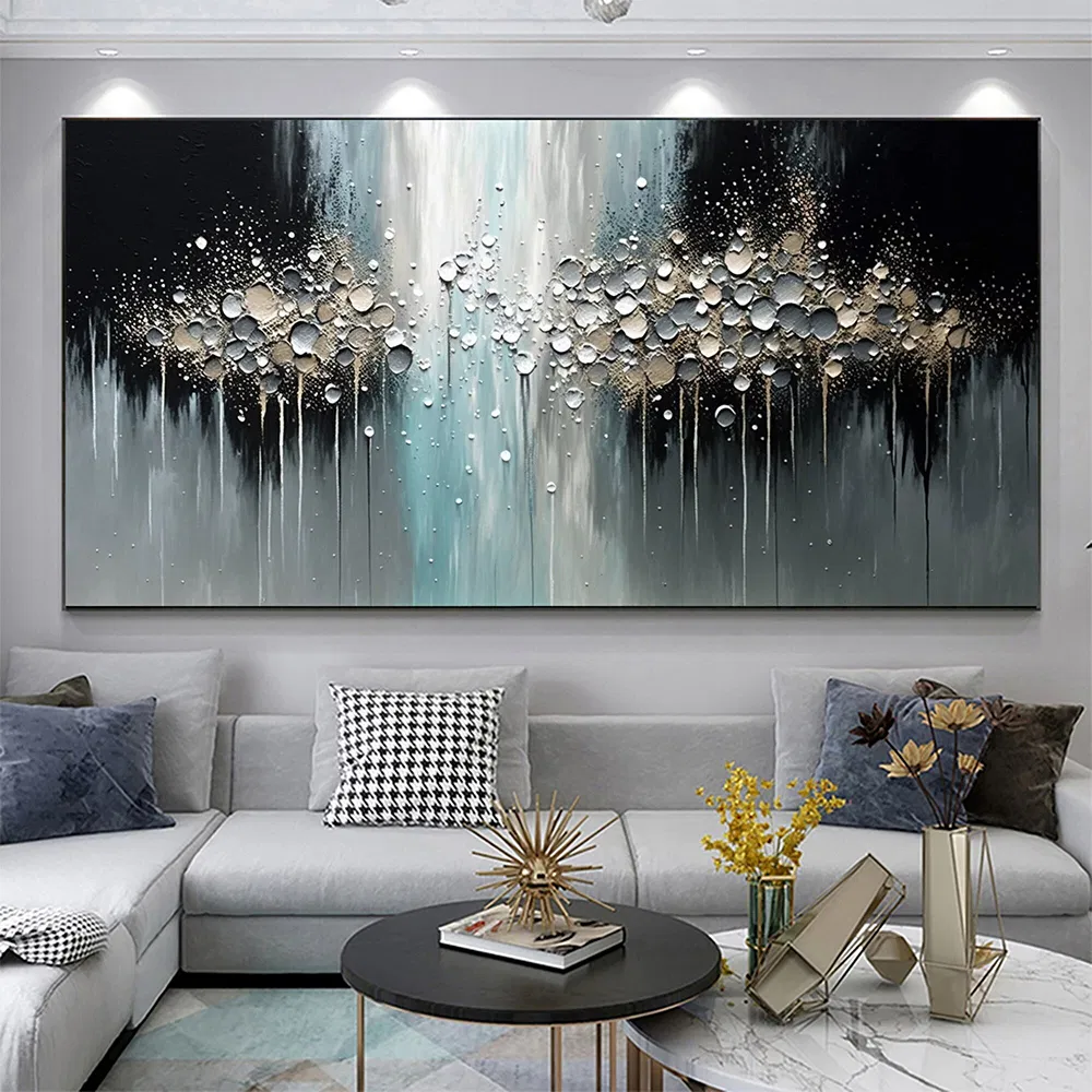 Stellar Cascade - Abstract Art Wall Decor