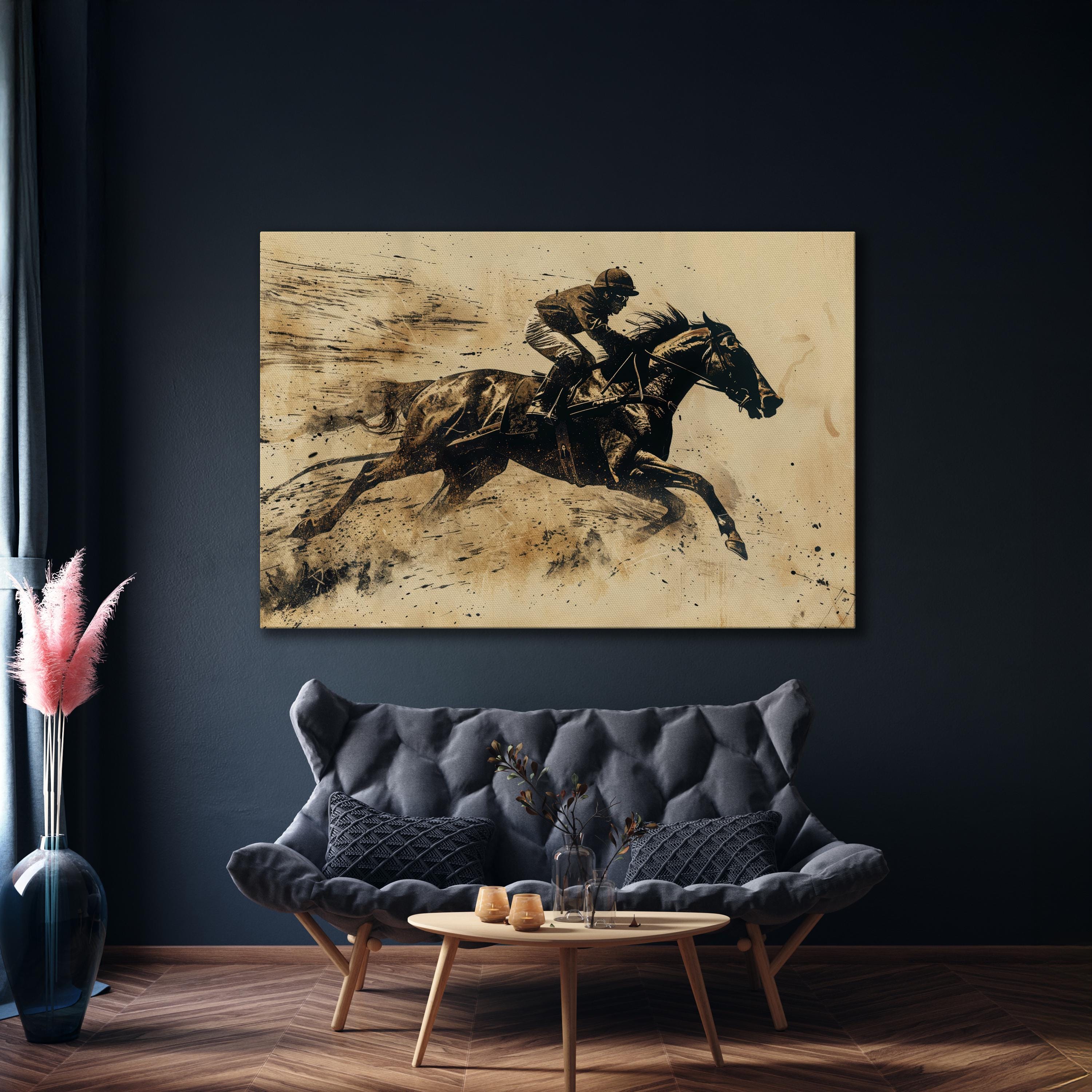 Racing Legacy – Vintage Style Horse Racing Wall Art